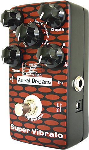 [AUSTRALIA] - Yanluo Aural Dream Super Vibrato Guitar Effect Pedal provides 4 vibrato modes and 6 modulation waveforms reaching 24 effects,True bypass. 