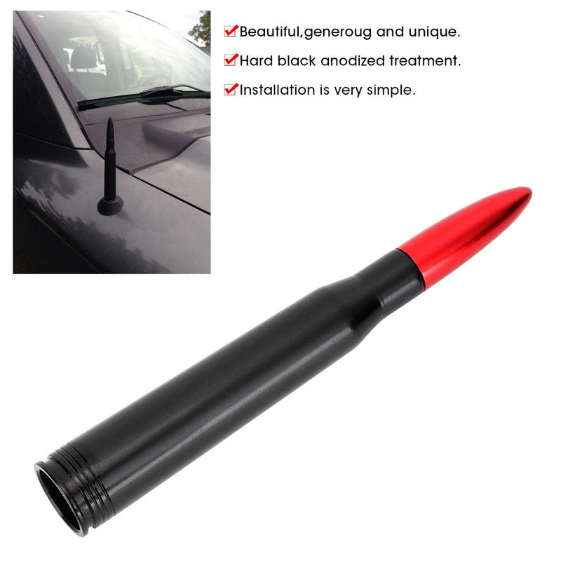 Duokon Car Antenna, Vehicle External Antenna 50. Cal Bullet Ammo Shaped Antenna Kit Fit for F150