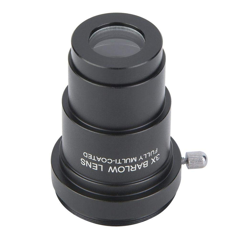 Diyeeni 3X Barlow Lens, 1.25 Inch, Fully Multi-Coated Metal Barlow Lens, M42*0.75 Thread Interface, for 1.25 Inch Astronomical Telescope Eyepieces