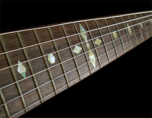 Inlaystickers Fret Markers for Guitars & Bass - Diamond Checkers - Aged White Pearl F-015CK-AW