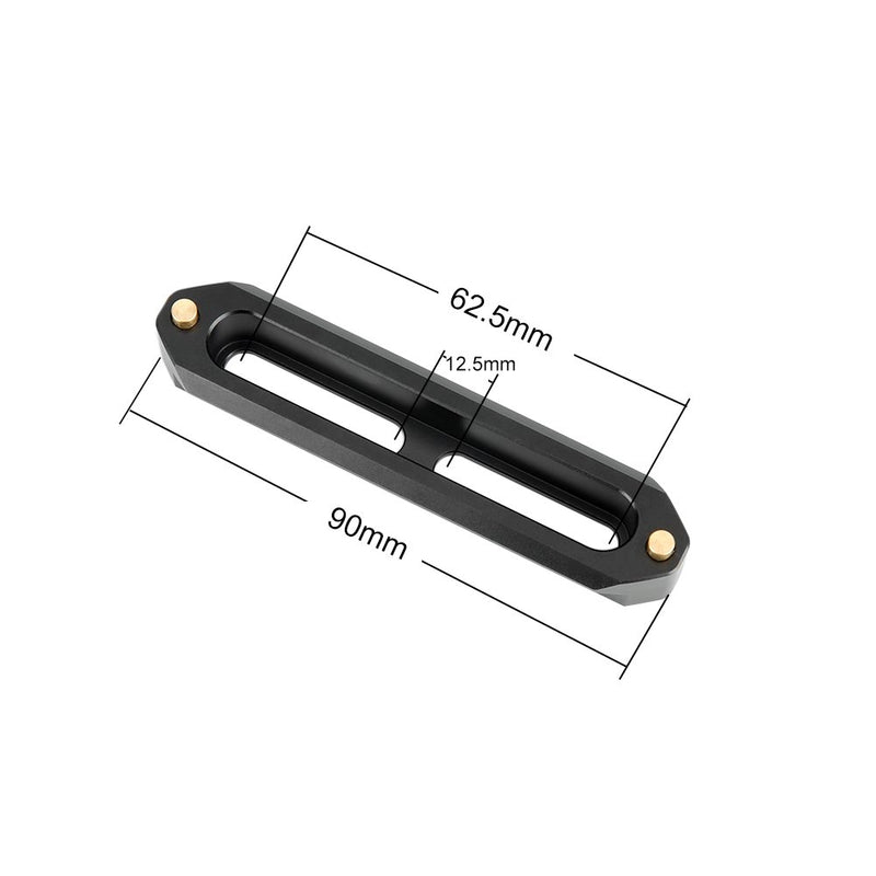 NICEYRIG 90mm Quick Release NATO Rail, Anti-Off Safety Rail for NATO Clamp QR Handle Camera Cage - 215 90mm NATO Rail