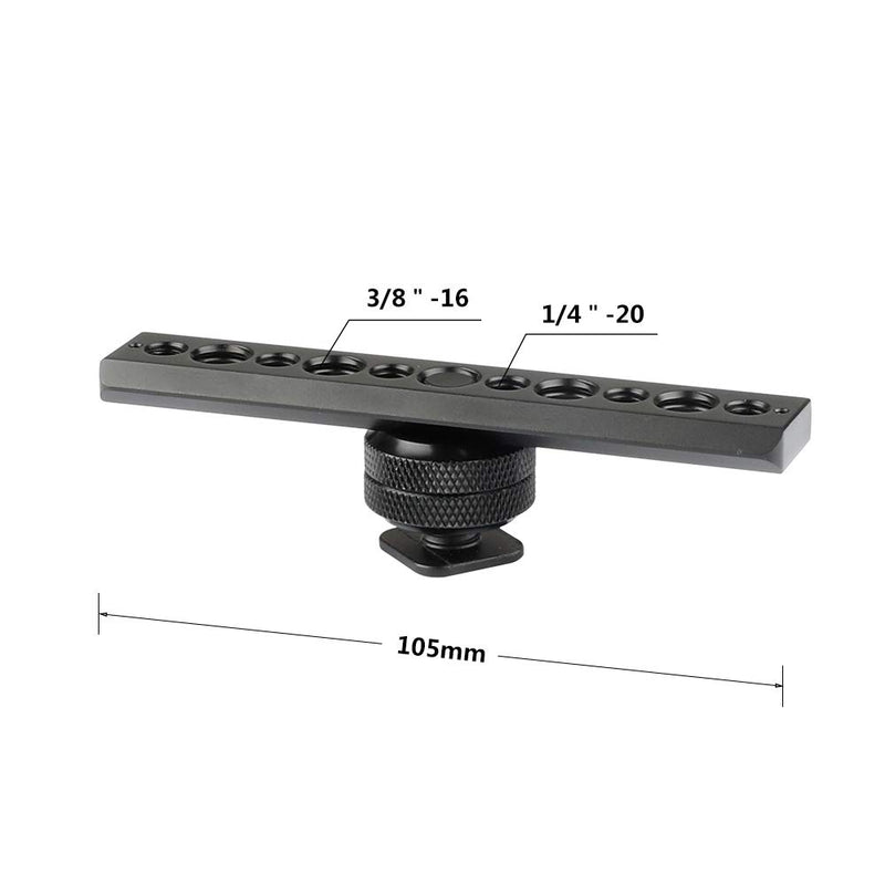 CAMVATE Standard NATO Safety Rail 105mm & Shoe Mount & 3/8"-16 Female Thumbscrew