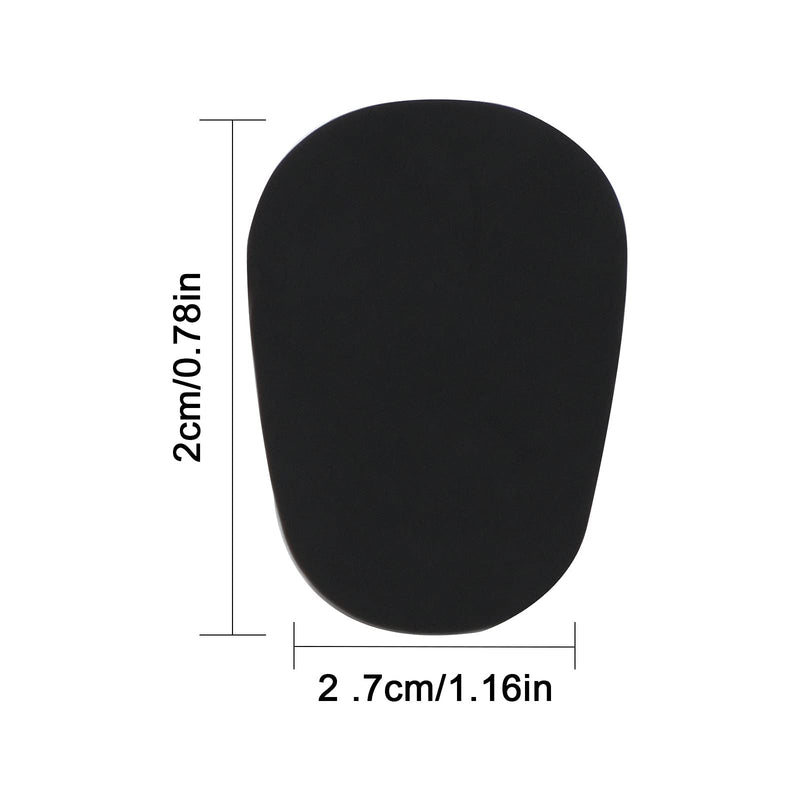 SAVITA 40 Pcs 0.8mm Thick Alto/Tenor Saxophone Mouthpiece Pads Rubber Mouthpiece Cushions Strong Adhesive Mouthpiece Patches for Beginners, Musicians, Saxophones, Hautbois and Clarinets(Black)