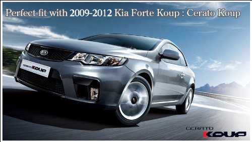 Kia Motors Genuine Rear Trunk KOUP Logo Emblem 1-pc Set For 2008 2009 2010 2011 2012 Kia Forte Koup : Cerato Koup