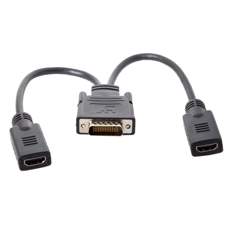 DMS 59 Pin to 2 HDMI Cable, CABLEDECONN DMS 59 Pin Male to HDMI Female Dual Monitor Extension Cable Adapter for Lhf Graphics Card (DMS 59 pin Dual hdmi)