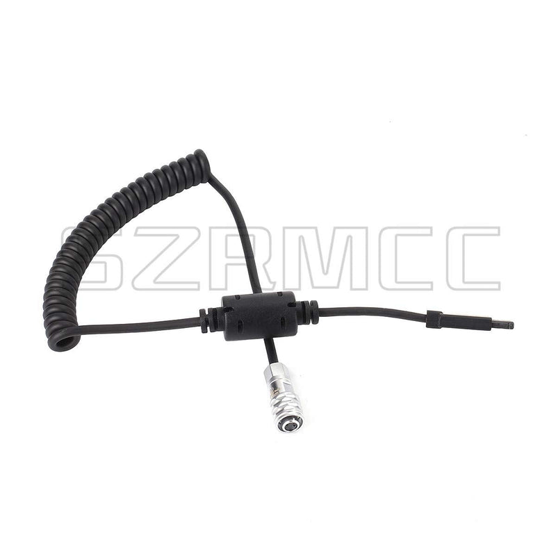 SZRMCC BMPCC 4K 6K Power Cable for DJI Ronin S Gimbal to Weipu SF610 2 Pin Female BMD Blackmagic Pocket Cinema Camera 4K (Coiled Cable) Coiled Cable