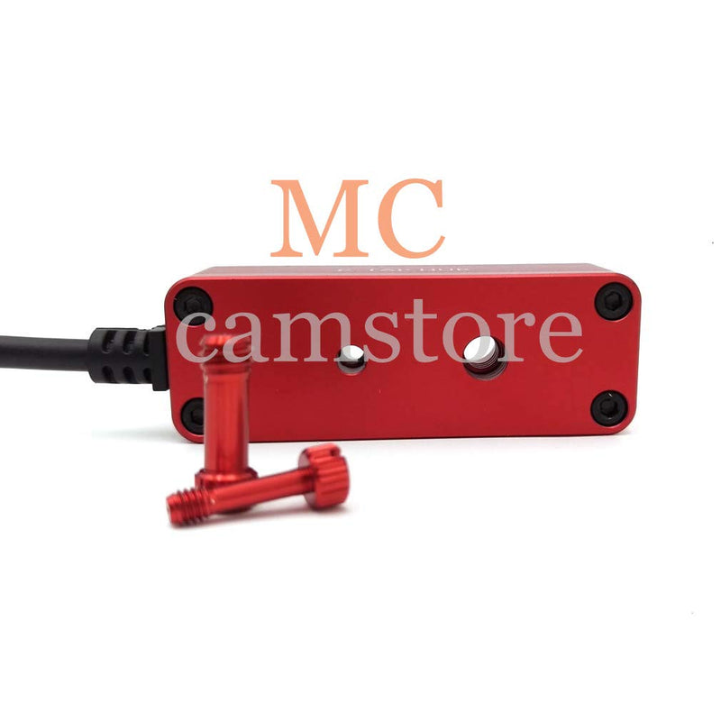 MCcamstore Metal Triple P-TAP D-tap Splitter,D-tap to 3ports D-tap P-tap Splitter,Dtap Three-Way Splitter Battery hub (RED)