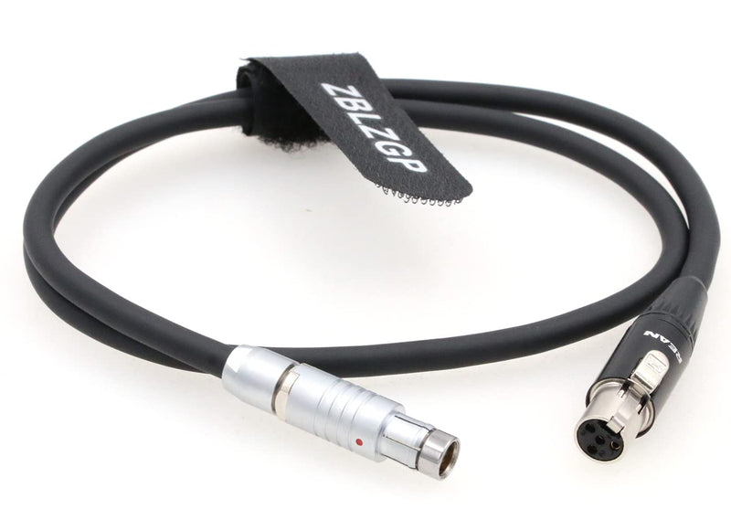 ZBLZGP RS 3 Pin to Mini XLR 4 Pin Female Power Cable for ARRI Alexa Camera RS/Tilta Kit to TVLogic Monitor