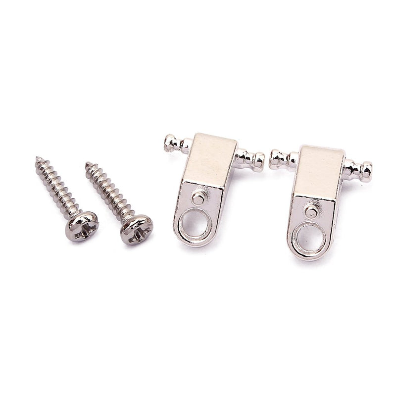 Alnicov 2 PCS Guitar String Trees Guitar String Retainer Guides For Strat Tele Guitars Chrome