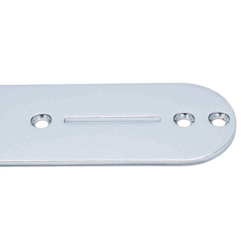 Timiy Telecaster Control Plate Replacement Silver Tone 2-Pack