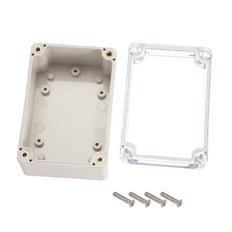 YXQ 3.9 x 2.7 x 2 inch Junction Box Transparent Cover, 3Pcs Waterproof ABS Enclosure Project Case 3.9 x 2.7 x 2 inches-3Pcs