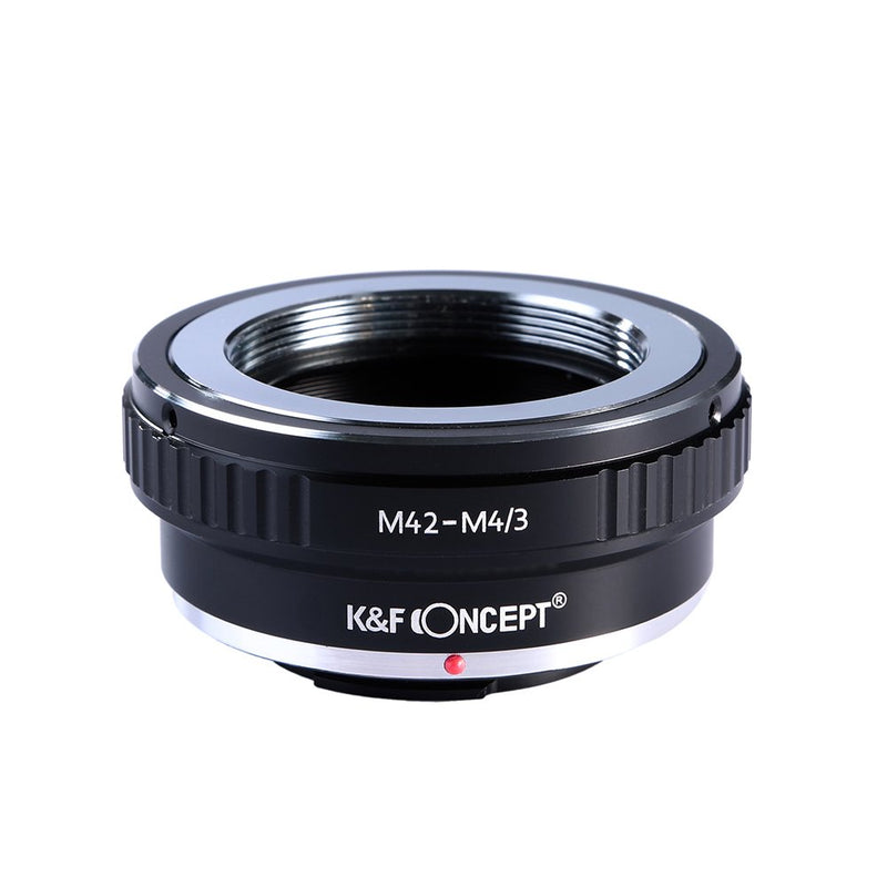 K&F Concept M42 Lens to Micro 4/3 Lens Adapter,M42 Screw Mount to Micro Four Thirds M43 MFT Fits for Olympus PE, Panasonic Lumix M42-M4/3