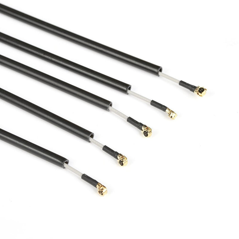 iFlight 10pcs Plastic Protection Antenna Tube with Caps for FRSKY XM XM+ X4R X4RSB S6R/D Series/TF Series IPEX4 Receiver Antenna (Black)