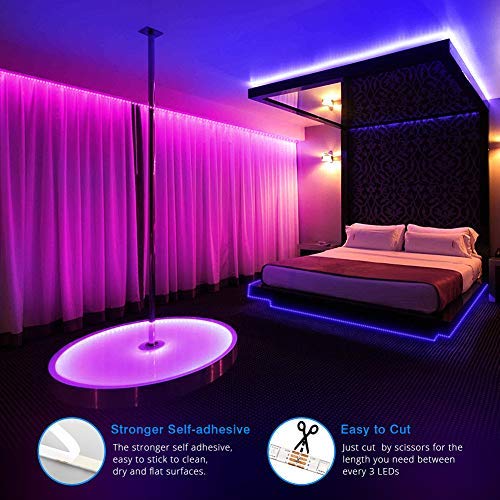 [AUSTRALIA] - RGB Led Strip Lights, LaluceNatz 32.8ft IP 65 Waterproof Color Changing Lights Music Sync SMD 5050 LED Tape Light with 12V Power Supply, 44 Keys Remote for Home, Bedroom, Festivals, Party Lighting 