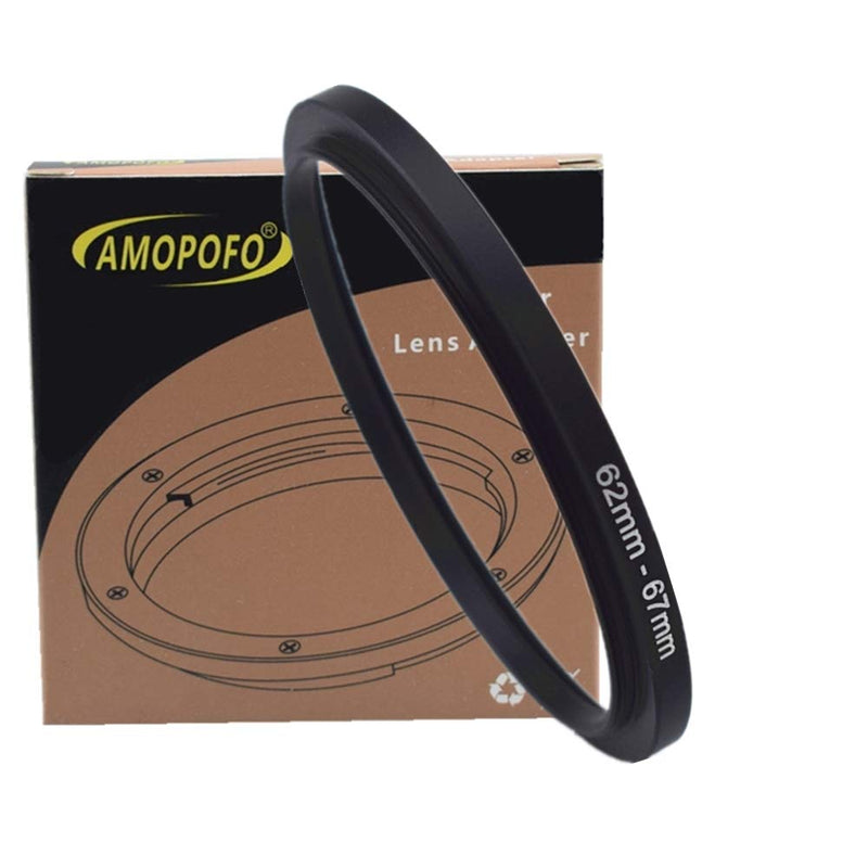 62mm to 67mm Camera Filters Ring Compatible All 62mm Camera Lenses or 67mm UV CPL Filter Accessory,62-67mm Camera Step Up Ring 62 to 67mm Step Up Ring Adapter