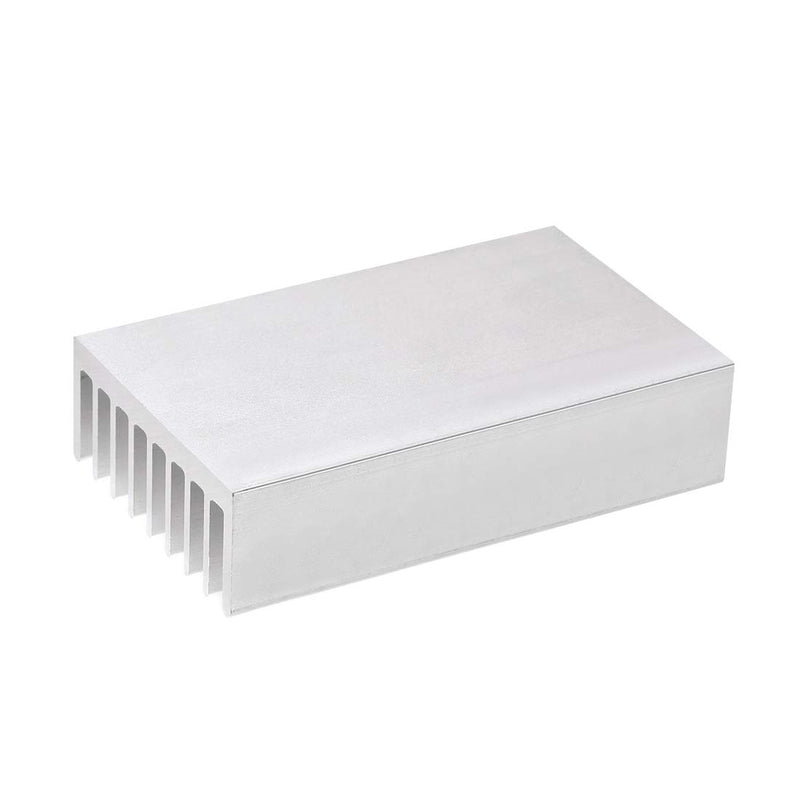 uxcell Electronics Cooler Heatsink for MOS GPU IC Chip Silver 100 x 60 x 25 mm 100x60x25mm