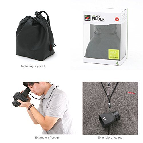 Matin 2.0X LCD View Finder Extender Magnification for up to 3.2" LCD Screen (M-6296)