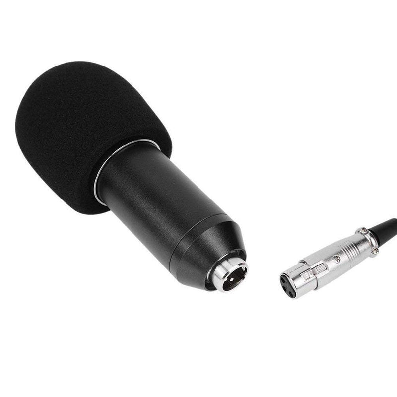 [AUSTRALIA] - Yumingchuang Studio Microphone Singing Professional Singing Microphone BM800 Music Sound Recording Microphone for Computer Black,with 2PCS Sponge Sleeve 