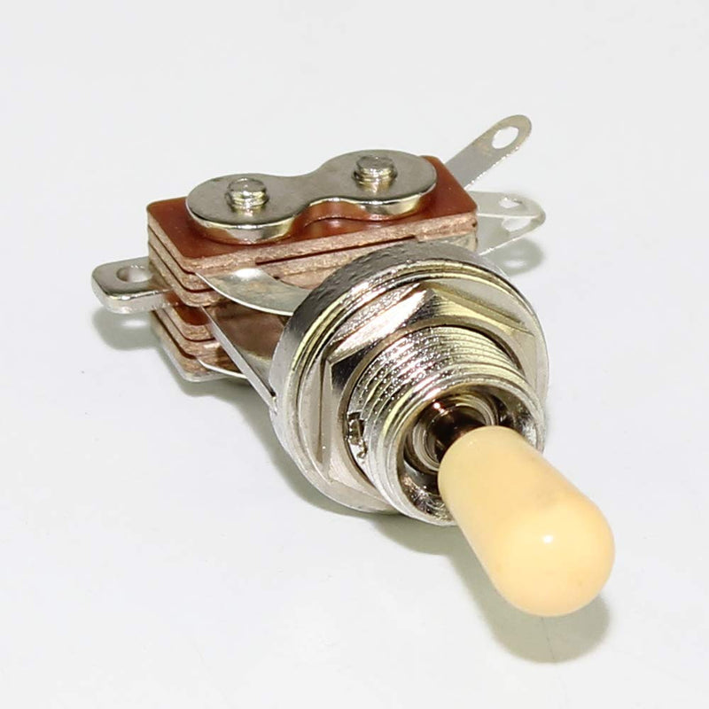 DaierTek Gibon Les Paul Guitar Toggle Switch 3-way Pickup Selector for Electric Guitar Cream Tip