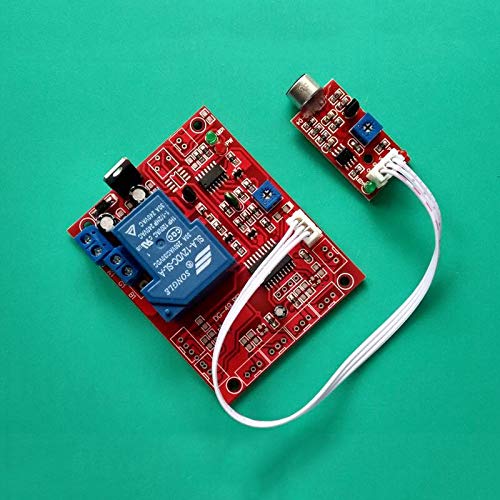 Taidacent 12V High Power Voice Control Delay Switch Sound Detection Sensor Relay Module Sound Control Alarm