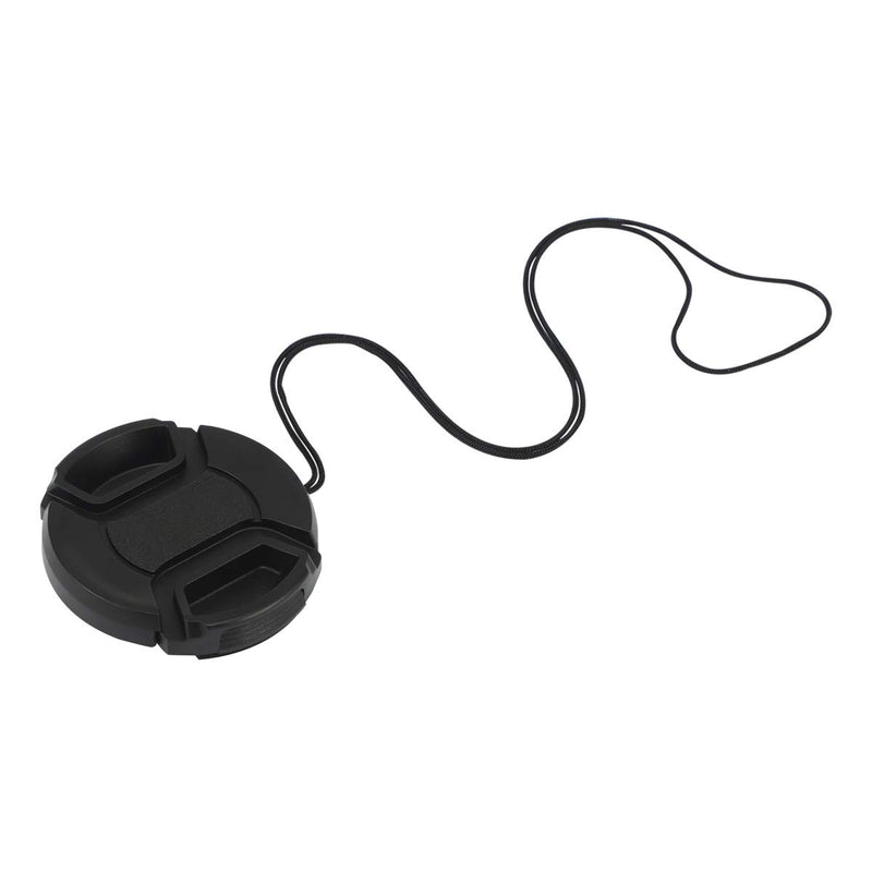 Haoge 43mm Center Pinch Snap On Front Lens Cap Cover with Cap Keeper for Canon Nikon Sony Fujifilm Sigma Tamron and Other 43mm Filter Thread Lens