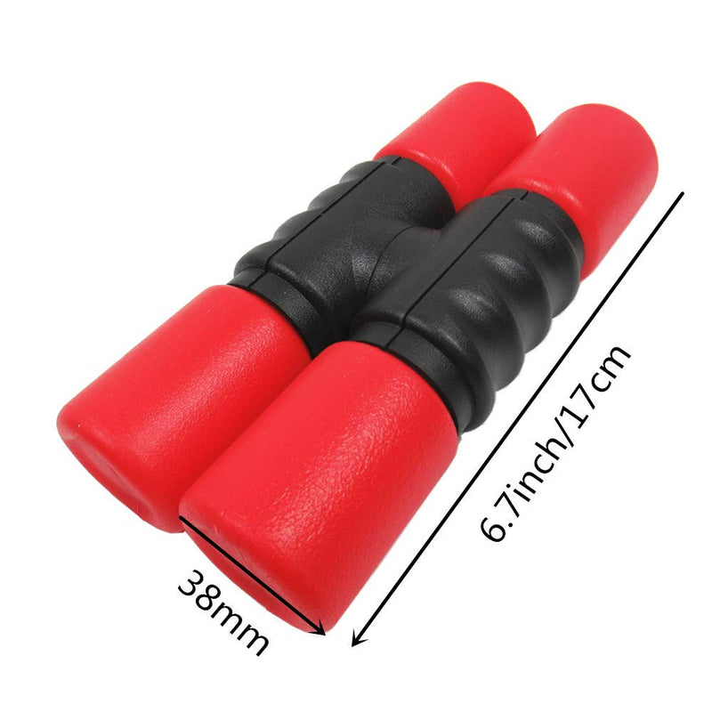 YXRSX Set of Two ABS Soft Hand Shaker Percussion Instruments Red