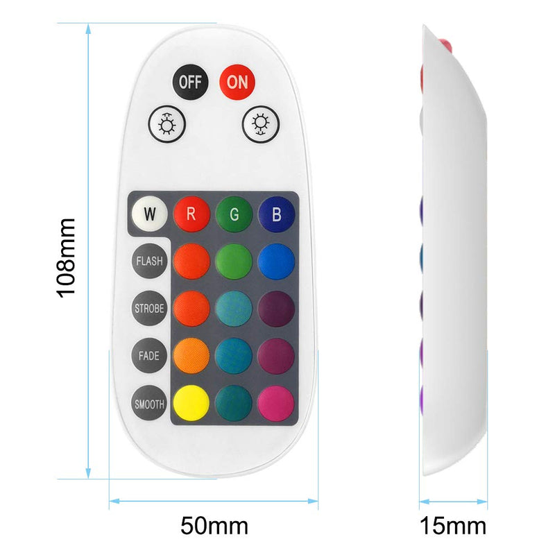 [AUSTRALIA] - Bluetooth Mesh Smart RGB Remote Controller 24 Keys, Suitable All Hao Deng Bluetooth Mesh RGB LED Lighting and LED Controllers 24 Keys Rgb Remote 