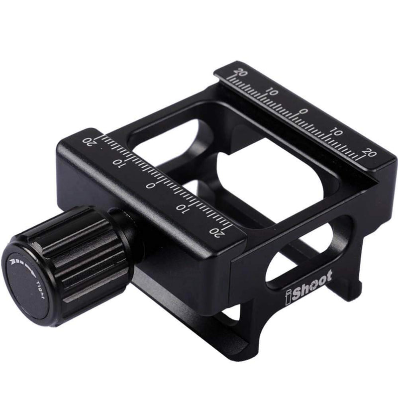 iShoot Clamp Converter Height Adapter to Adjust Data Cable Space for L-Shaped Vertical Camera Grip Support Bracket Holder Compatible with ARCA-Swiss Fit Quick Release Plate and Tripod Ball Head Clamp