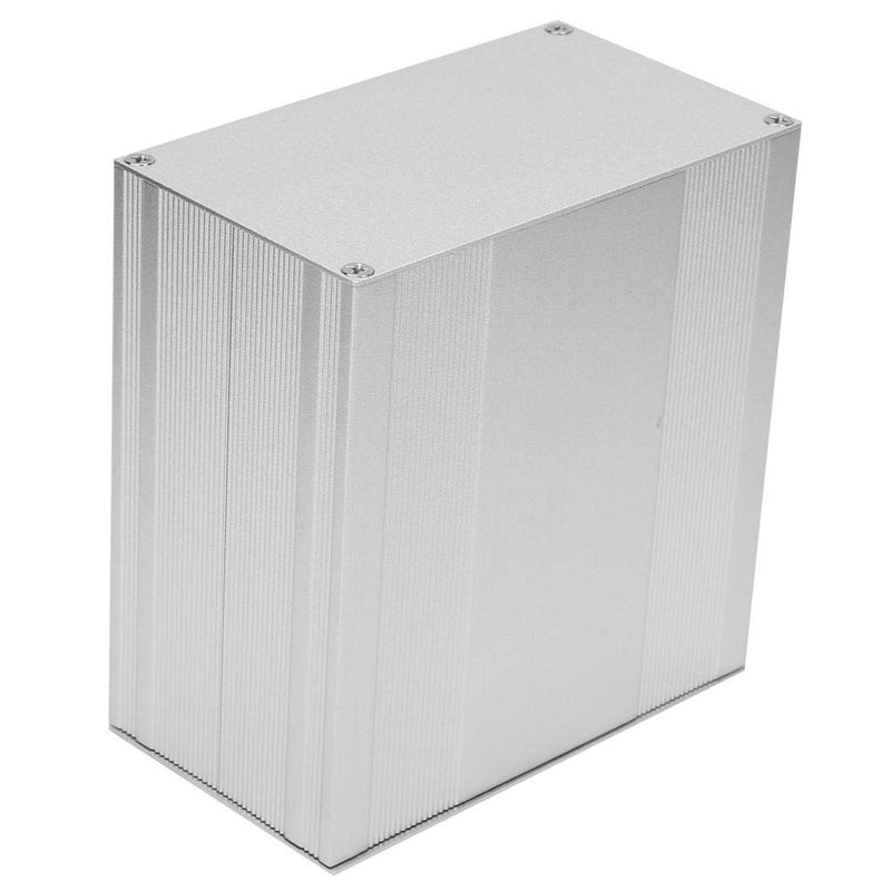 Aluminum Enclosure Case Silver DIY Electronic Circuit Board Project PCB Instrument Box Case for Heat-dissipating Aluminum Casing of Electronic Products, 3.2×5.7×5.9inch
