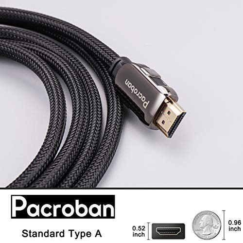 8K HDMI 2.1 Cable (10ft 3 Pack) - 4K 120Hz, CL3 Rated, Ultra High Speed 48Gbps, Braided, eARC, HDCP 2.3 10ft