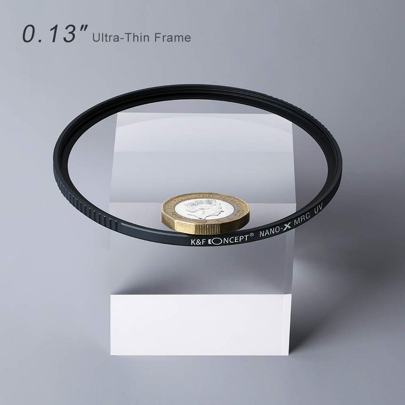 [AUSTRALIA] - K&F Concept 72mm MC UV Protection Filter, 18 Multi-Layer Coated HD/Waterproof/Scratch Resistant UV Filter with Nanotech Coating, Ultra-Slim UV Filter for 72mm Camera Lens 