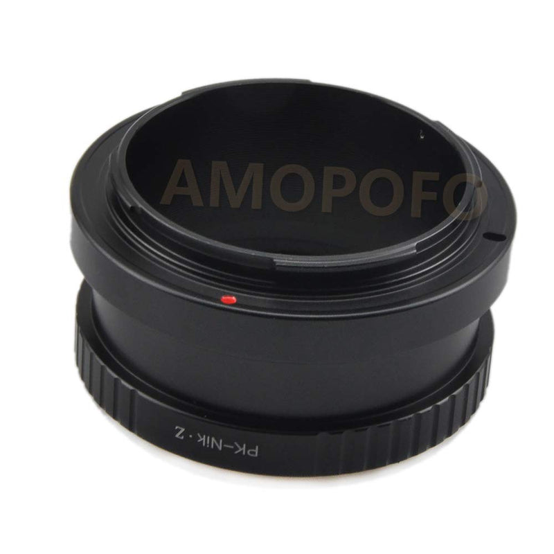 PK to Nikon Z Adapter for Pentax PK/K Mount Lens to Nikon Z Mount Z6 Z7 Camera