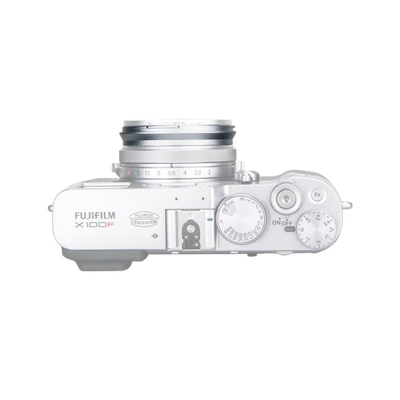 49mm Metal Lens Filter Adapter Ring for Fujifilm Fuji X100V X100F X100T X100S X100 X70 Camera & Wide Conversion Lens WCL-X100 II Installing UV CPL ND Filter Lens Cap Replace Fujifilm AR-X100 Silver 49mm filter adapter / silver
