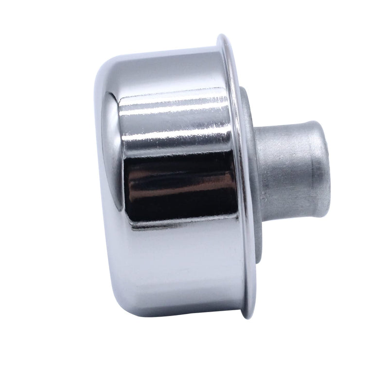 Chrome Finish Steel Round Valve Cover Push In Breather Grommet for 1-1/4" Hole Valve Cover Fits for SBC BBC SBF 327 350 302 454 502