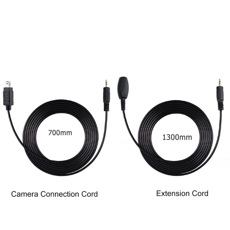 Kiwifotos MC-DC2 Remote Switch Shutter Release Cord for Nikon Z7 Z7II Z6 Z6II Z5 D750 D780 P1000 D7500 D7200 D5600 D5500 D5300 D5200 D5100 D5000 D3300 D3200 D7000 D7100 D610 D600 & More Nikon Camera For Nikon N3