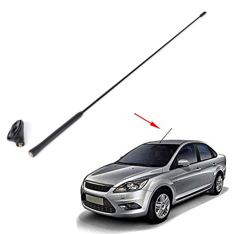 AUTOMUTO Upgraded Signal Universal Car Carbon Fiber 21.5 Antenna Auto Roof FM/AM Radio Aerial Replacement for 2000-2007 ford Focus