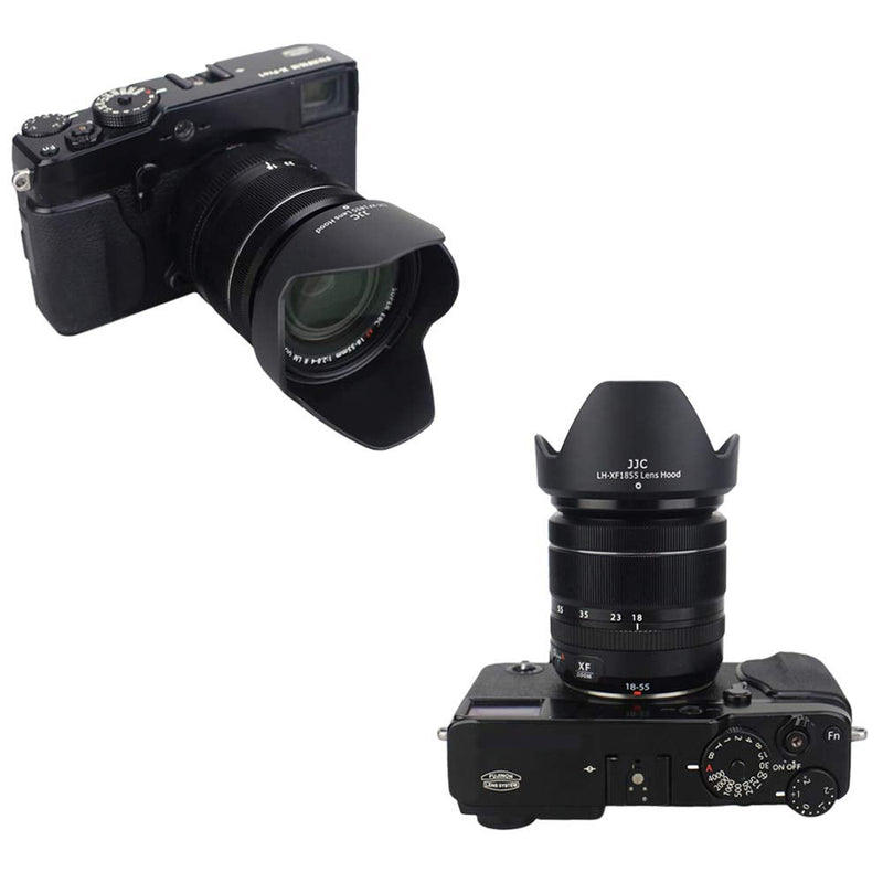 JJC Bayonet Dedicated Lens Hood for Fuji Fujifilm Fujinon XF 18-55mm F2.8-4 R LM OIS Lens and Fujinon XF 14mm F2.8 R Lens For Fuji XF 18-55mm & XF 14mm Lens