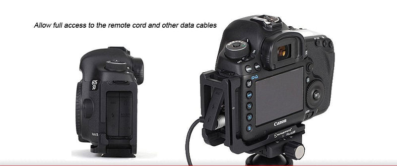 SUNWAYFOTO PCL-5DIIIR L Plate for Canon 5D Mark III Camera Arca & RRS Compatible Sunway