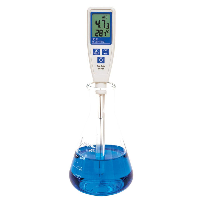 Sper Scientific 850063 LCD Test Tube ATC pH Pen, ±0.1 Measuring Accuracy
