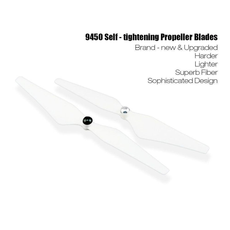 [AUSTRALIA] - 4 Pairs 9450 Self Tightening Drone Propeller(4CW+4CCW) for DJI Phantom 3 Professional, Advanced, Phantom 2 Series¡­ 
