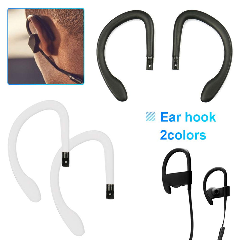 [AUSTRALIA] - SYWAN Wireless in-Ear Headphone Ear Hooks Loop Clip Replacement for Pow-erBeats 3 (Black) Black 
