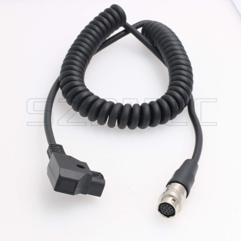 [AUSTRALIA] - SZRMCC D tap to 12Pin Hirose Female Coiled Cable GH4 Power for Canon Fujinon Nikon B4 2/3" Lens (Coiled Cable) 