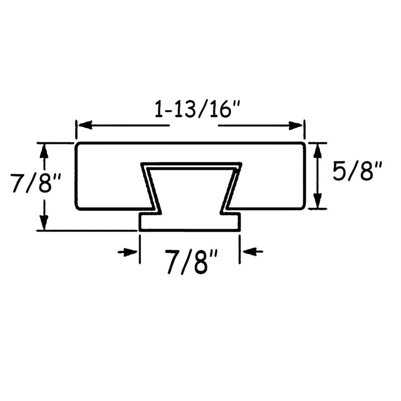 Btibpse Classic Wood Center Mount Drawer Slide 20'' (50 cm) (1) 1