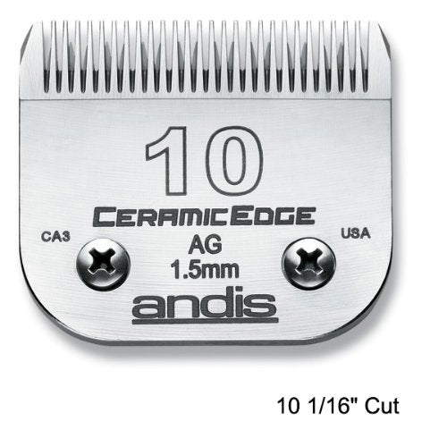 Andis CeramicEdge Carbon-Infused Steel Detachable Pet Clipper Blade 10: 1/16" (1.5 mm)