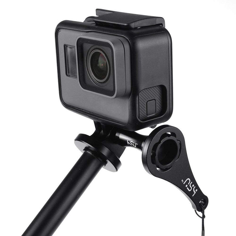 HSU Aluminum Thumbscrew Set + Wrench for Gopro Session,Hero 10, 9, (2018),Hero 8/7/6/5/4/3+/3/2/1, AKASO Campark and Other Action Cameras (Black,3Pcs) Thumbscrew Set + Wrench(Black)