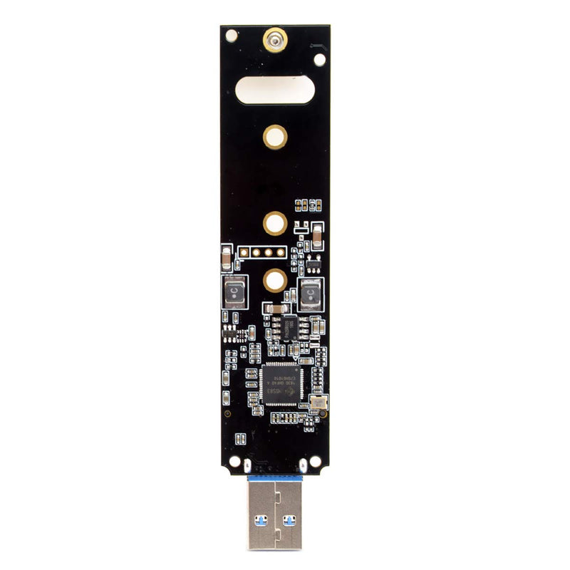 CY USB 3.0 to Nvme M-Key M.2 NGFF SSD External PCBA Conveter Adapter Card Flash Disk Type Black without Cover