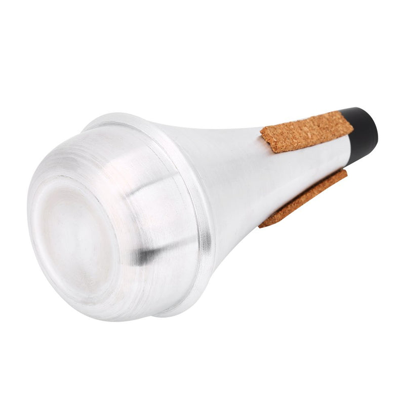 Trumpet Mute, Aluminum Alloy & Cork Strip Practice Trumpet Cornet straight Mute Musical Instrument Part