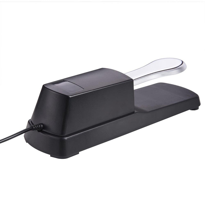 AW Universal Sustain Foot Pedal Piano-Style with Polarity Switch 1/4" Jack for Digital Piano Electronic Keyboard