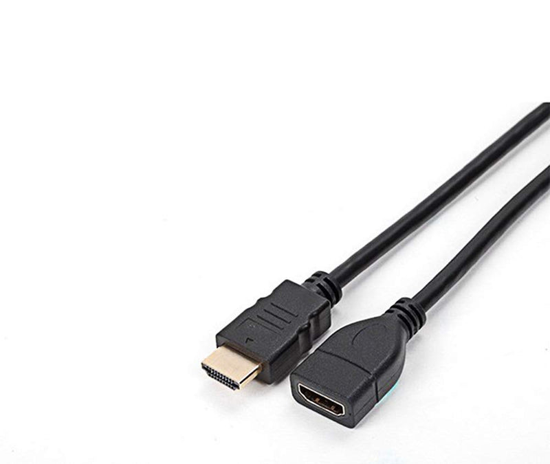 4K High Speed HDMI Extension Cable Male to Female Extender,HDMI Male to Female with Ethernet Black (3.3 Feet/1 Meters) Supports 4K 30Hz, 3D, 1080p,Compatible with Blu-ray Player, HDTV, Laptop, PC