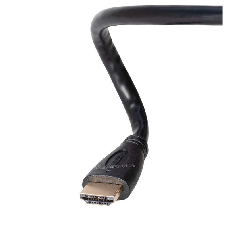 [AUSTRALIA] - 3FT Premium Gold Plated HDMI Cable with Audio & Ethernet Return Channel, v 1.4, 1080P FHD, Compatible with TV, DVD, PS4, Xbox, Bluray (3FT, Black) 3FT 